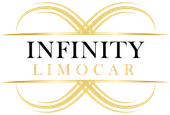 Gold infinity symbol logo with the words "INFINITY LIMOCAR".