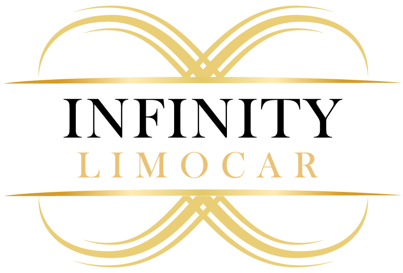 Gold infinity symbol logo with the words "INFINITY LIMOCAR".