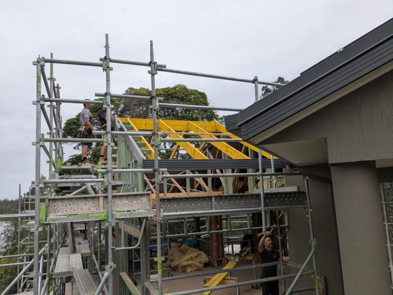 An Extension of a House Being Completed— BK Build Group in Coffs Harbour, NSW