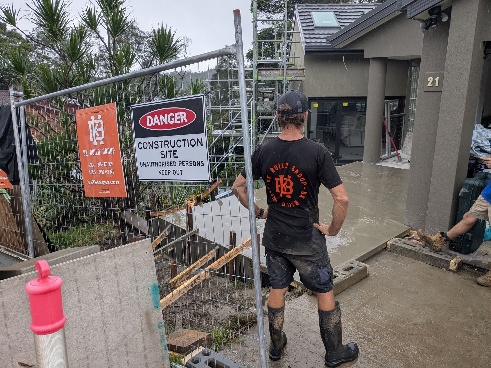A Man is Standing on Building Site  — BK Build Group in Coffs Harbour, NSW
