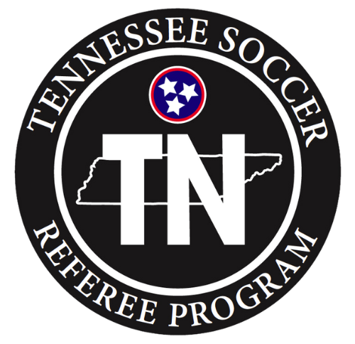 The logo for the tennessee soccer referee program