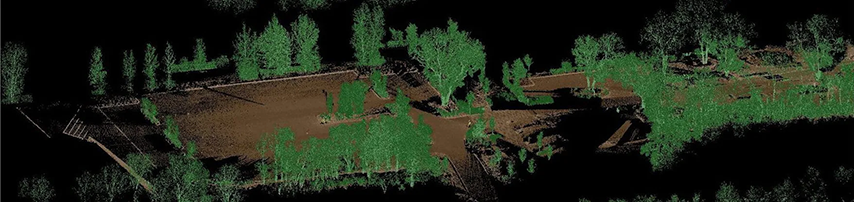 terrestrial 3D scanner rendering