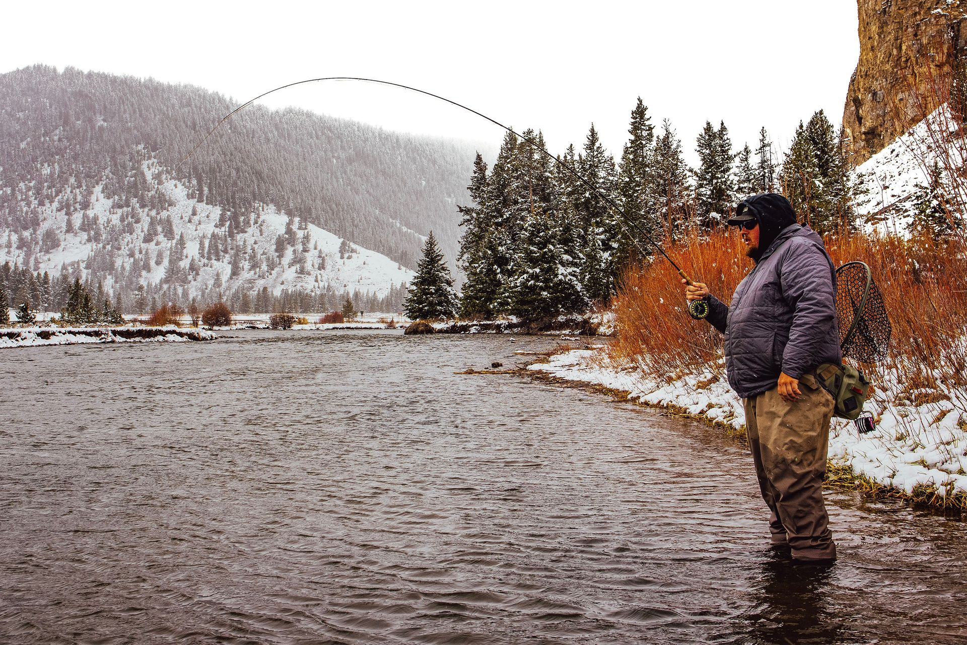 Wading Guided Fishing Trip Montana Big Sky Bozeman