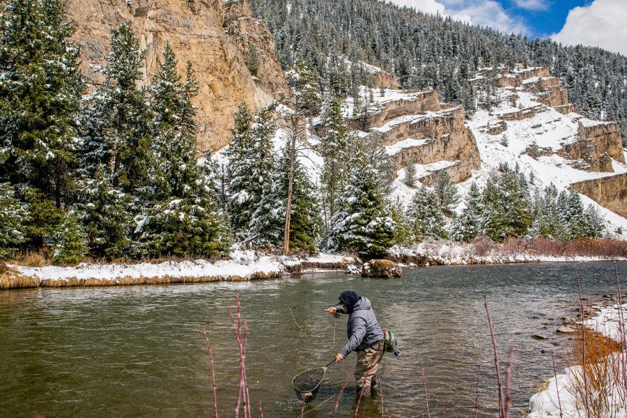 Wading Guided Fishing Trip Montana Big Sky Bozeman