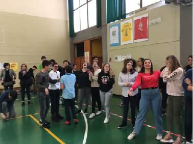 studenti in palestra