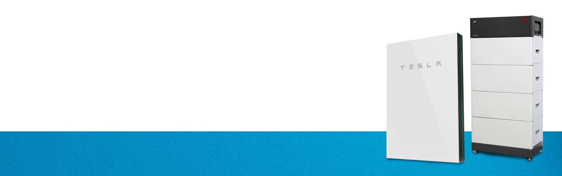 Batteries On Top Of A Blue Table — Goulburn Solar In Goulburn, NSW