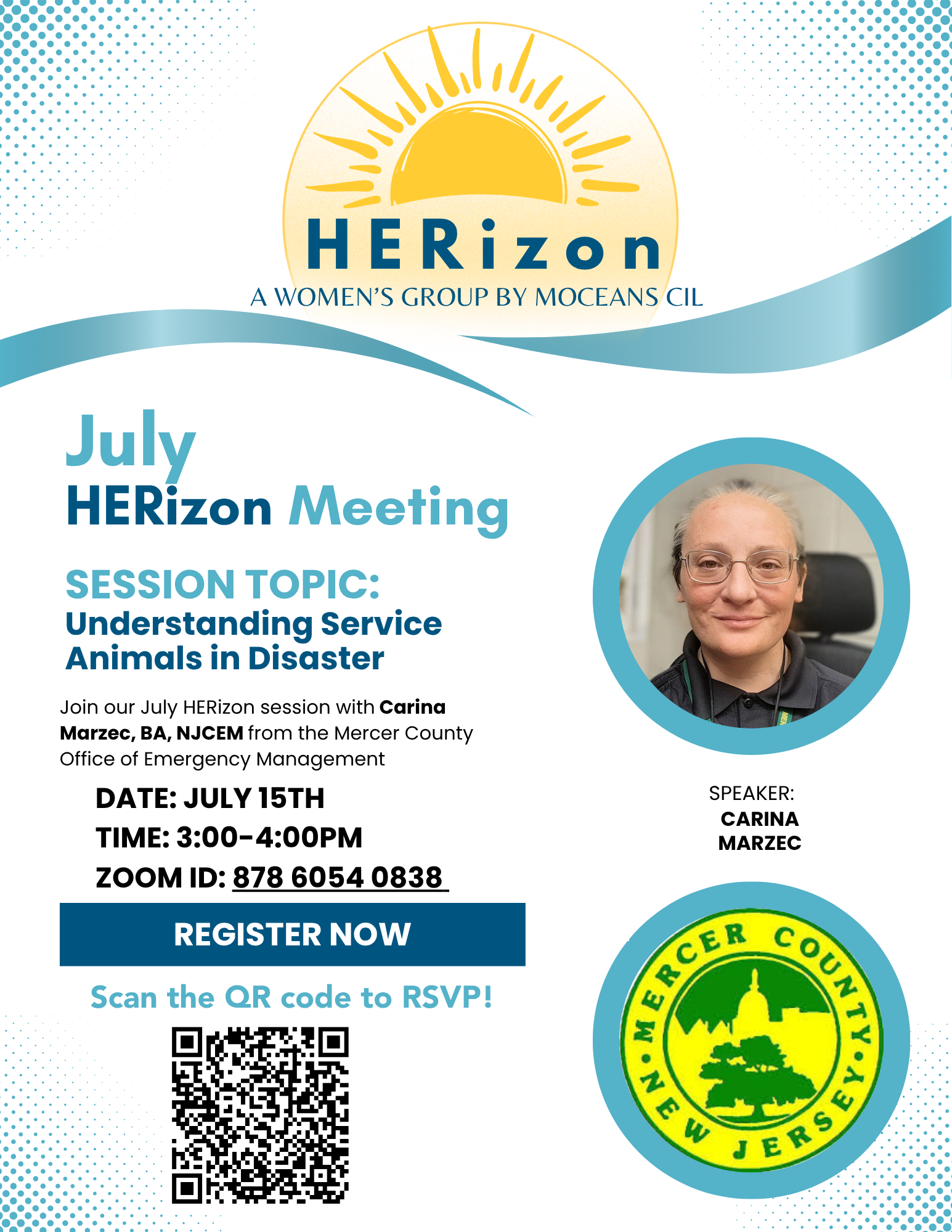 Moceans HERizon July Meeting Session Topic Understanding Service Animals in Disasters