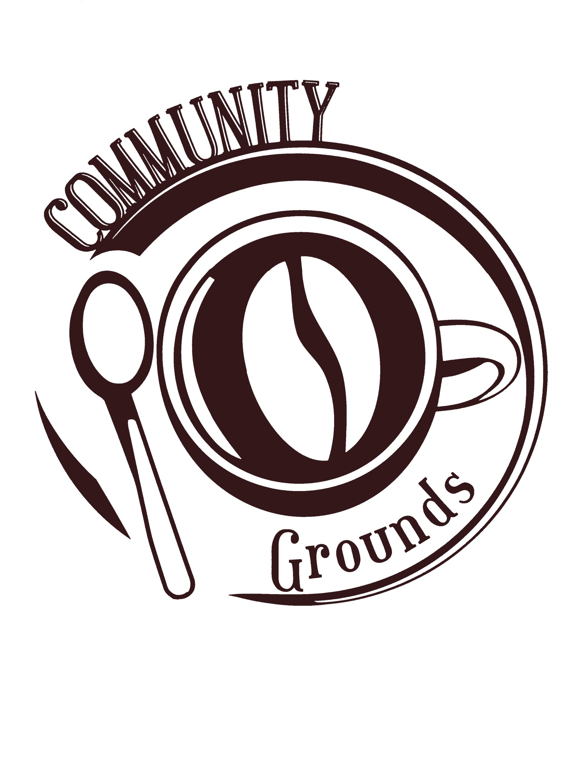 A dark brown logo for 