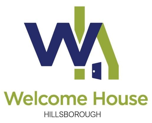 Logo for Welcome House Hillsborough with a stylized 