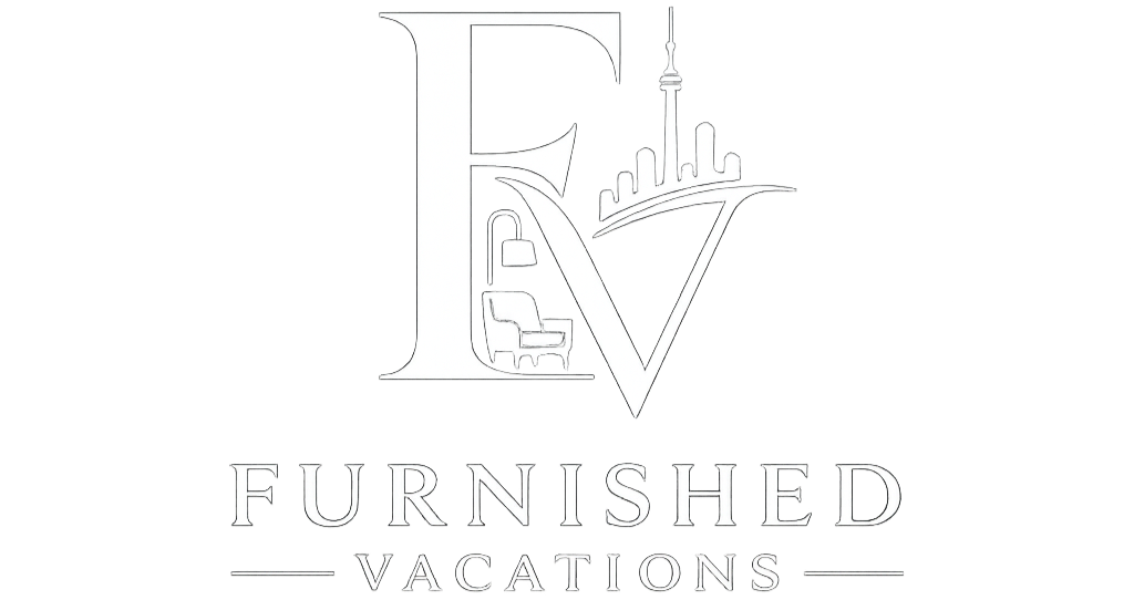 White logo reading “Furnished Vacations” with a stylized RV and mountains above the text