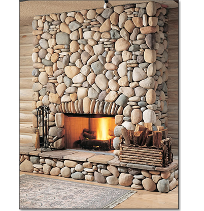 Cultured Stone With Fireplace - Grand Blanc, MI - Genesee Cut Stone & Marble Co.