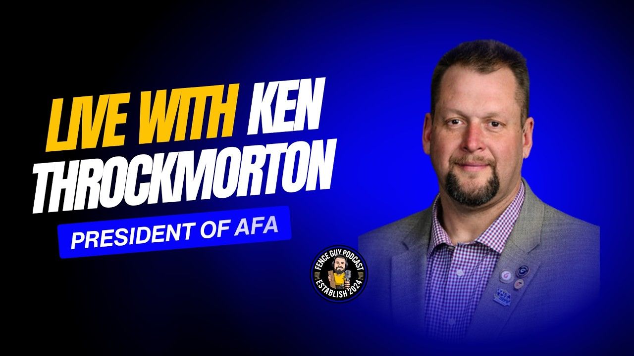 Promo graphic for “Live with Ken Throckmorton,” blue background, with “President of AFA” text and portrait.
