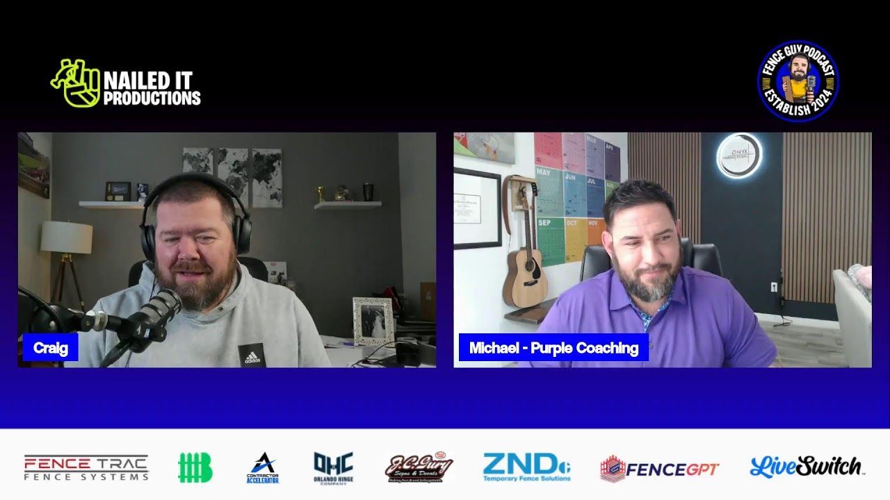 Two men in a video call. Craig on the left, Michael on the right, labeled 