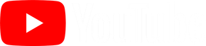 A red youtube logo with a white arrow on a white background.