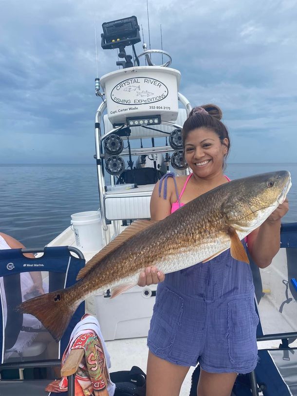 Woman Caught Fish — Crystal River, FL — Crystal River