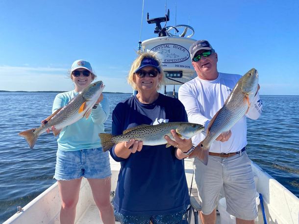 Three People Caught Fish — Crystal River, FL — Crystal River