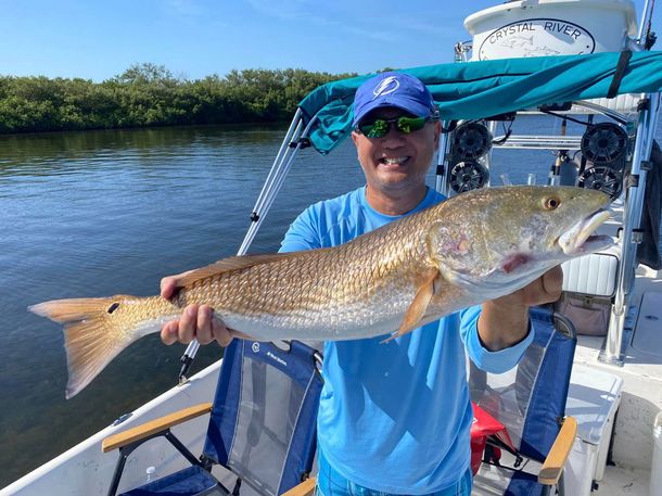 Man Caught Fish — Crystal River, FL — Crystal River