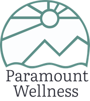 mountain logo for paramount wellness massage therapy in knoxville TN