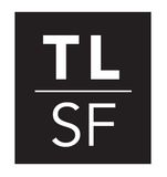 A black and white logo for a company called tl sf.