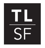 A black and white logo for a company called tl sf.