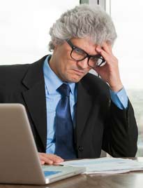 Man Consulting with NYC Commercial Law Firm, Perdomo Law, Conveniently Located in Manhattan New York City 10006 on if he has a case or not