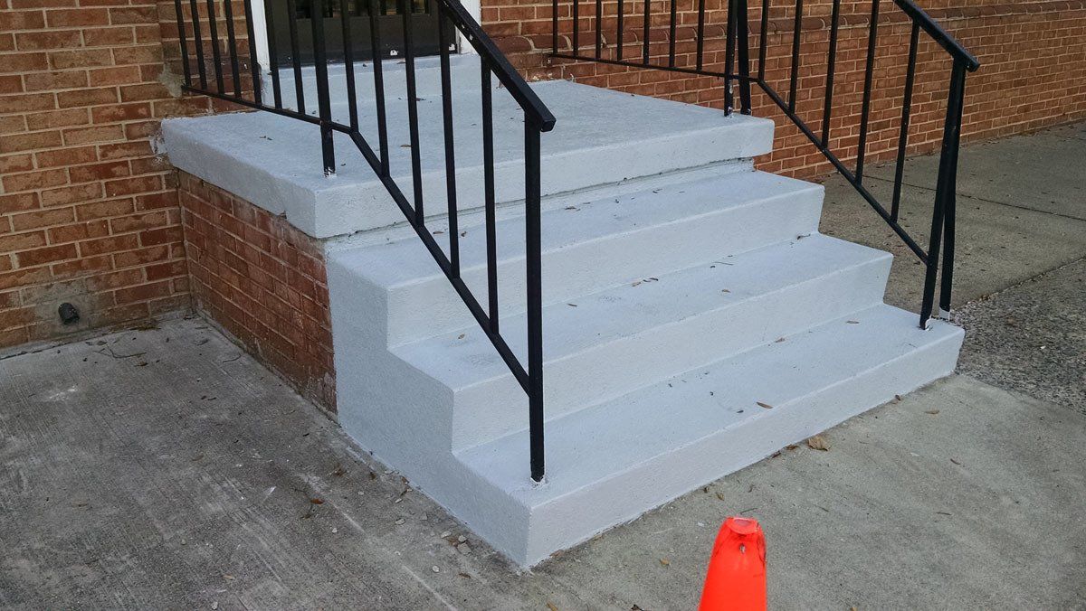 Baptist Church Stair After — Richmond, VA — Epoxy Systems LLC