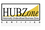 A logo for hubzone , a historically underutilized business zone.