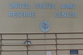 A sign for the united states army reserve center