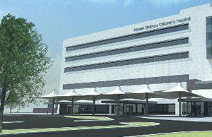 An artist 's impression of the asian indian children 's hospital