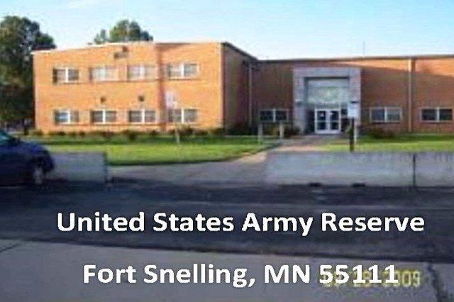 The united states army reserve is located in fort snelling mn