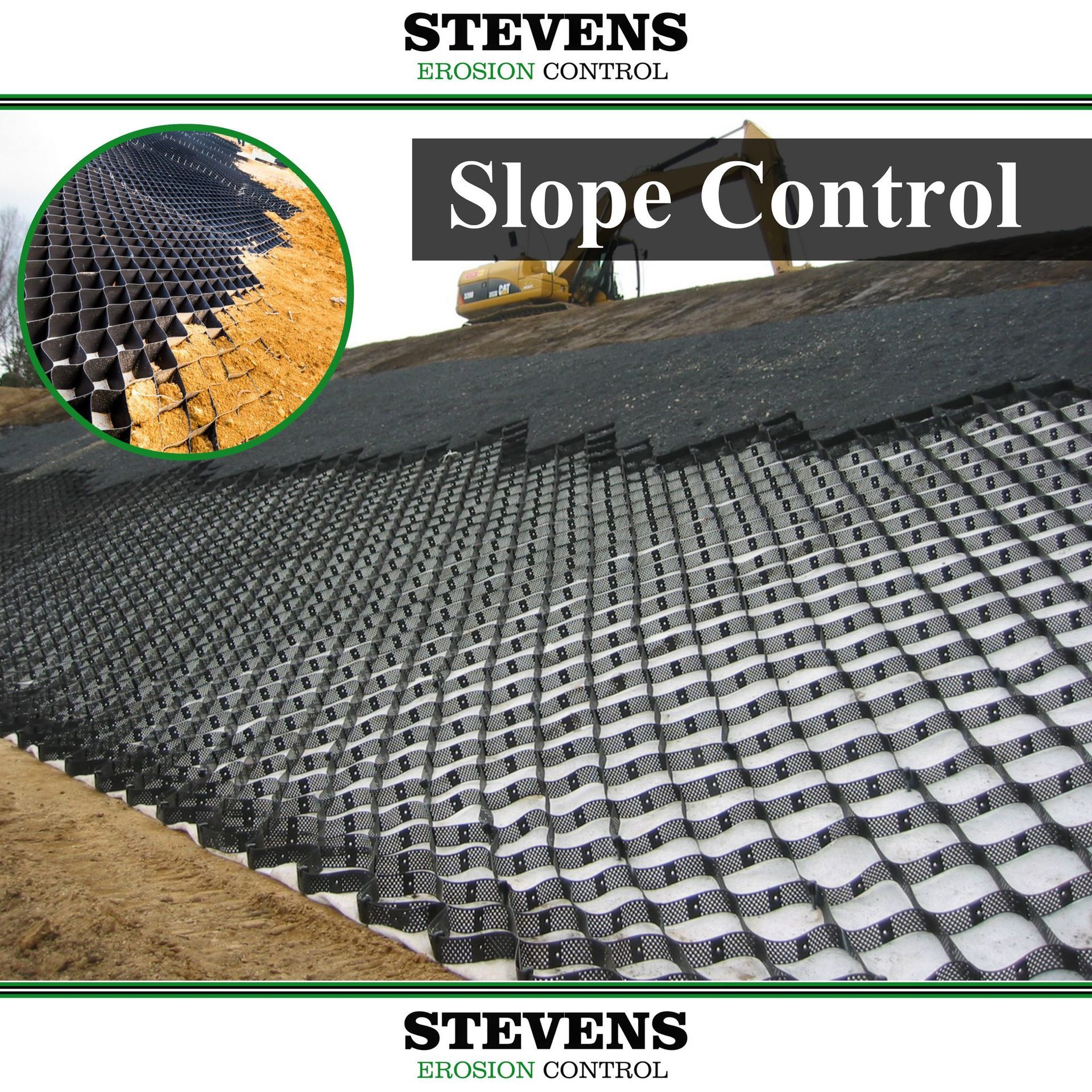 An advertisement for slope control by steven 's