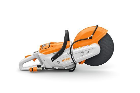 Orange And White Stihl Cut-off Saw With Black Blade — Stihl Shop Atherton In Atherton, QLD