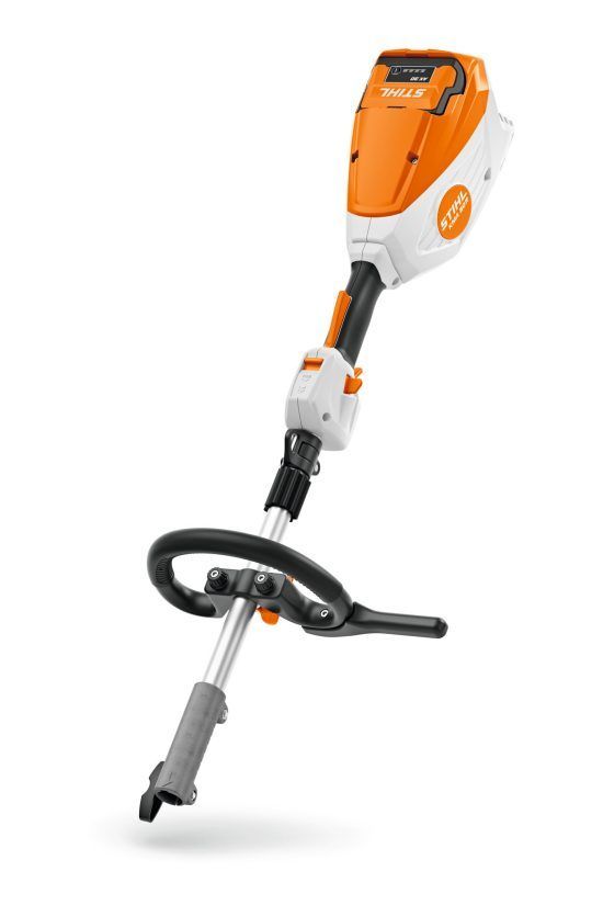 White and Orange Stihl Battery-powered Pole Pruner — Stihl Shop Atherton In Atherton, QLD