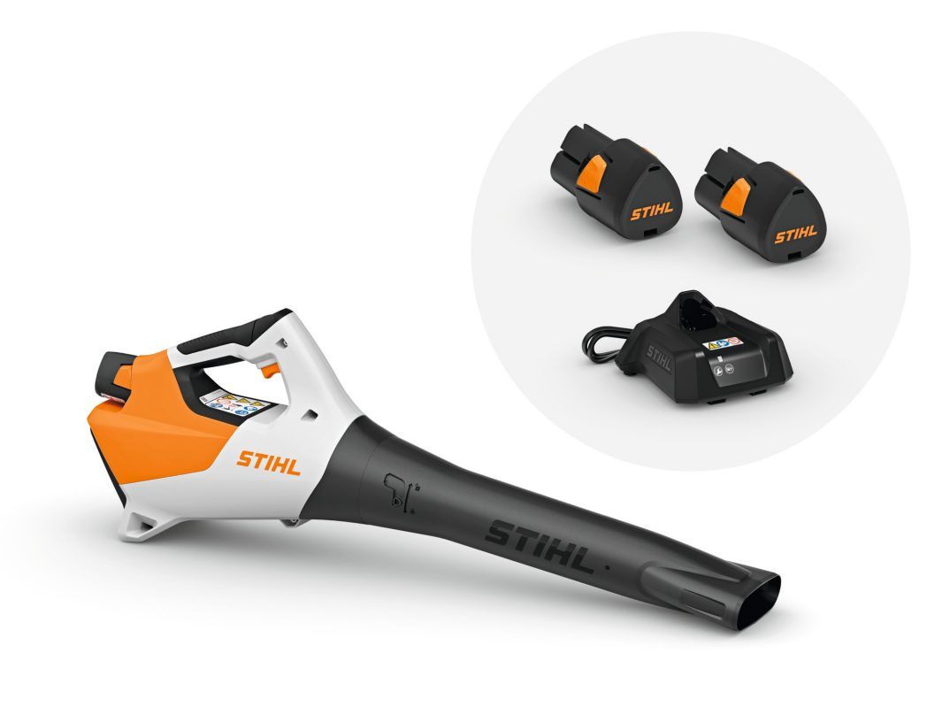 Stihl Battery-powered Leaf Blower, White and Orange — Stihl Shop Atherton In Atherton, QLD