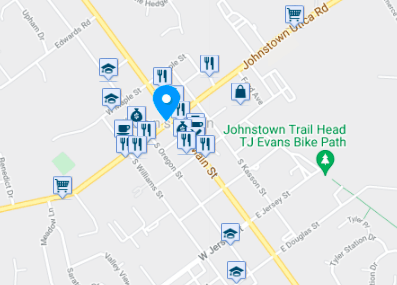 Map of things to do in Johnstown Ohio