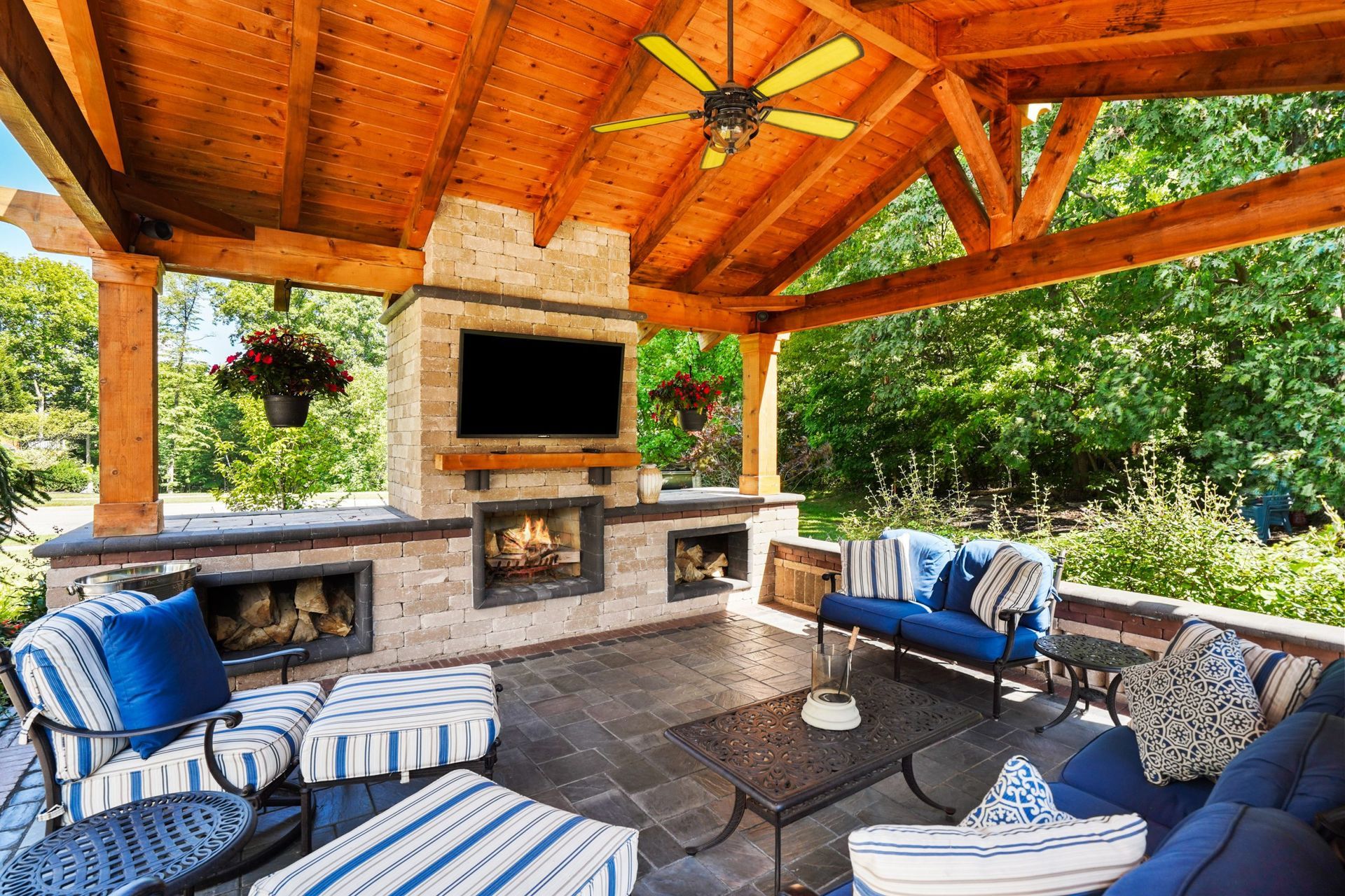 Outdoor living space build in Ohio