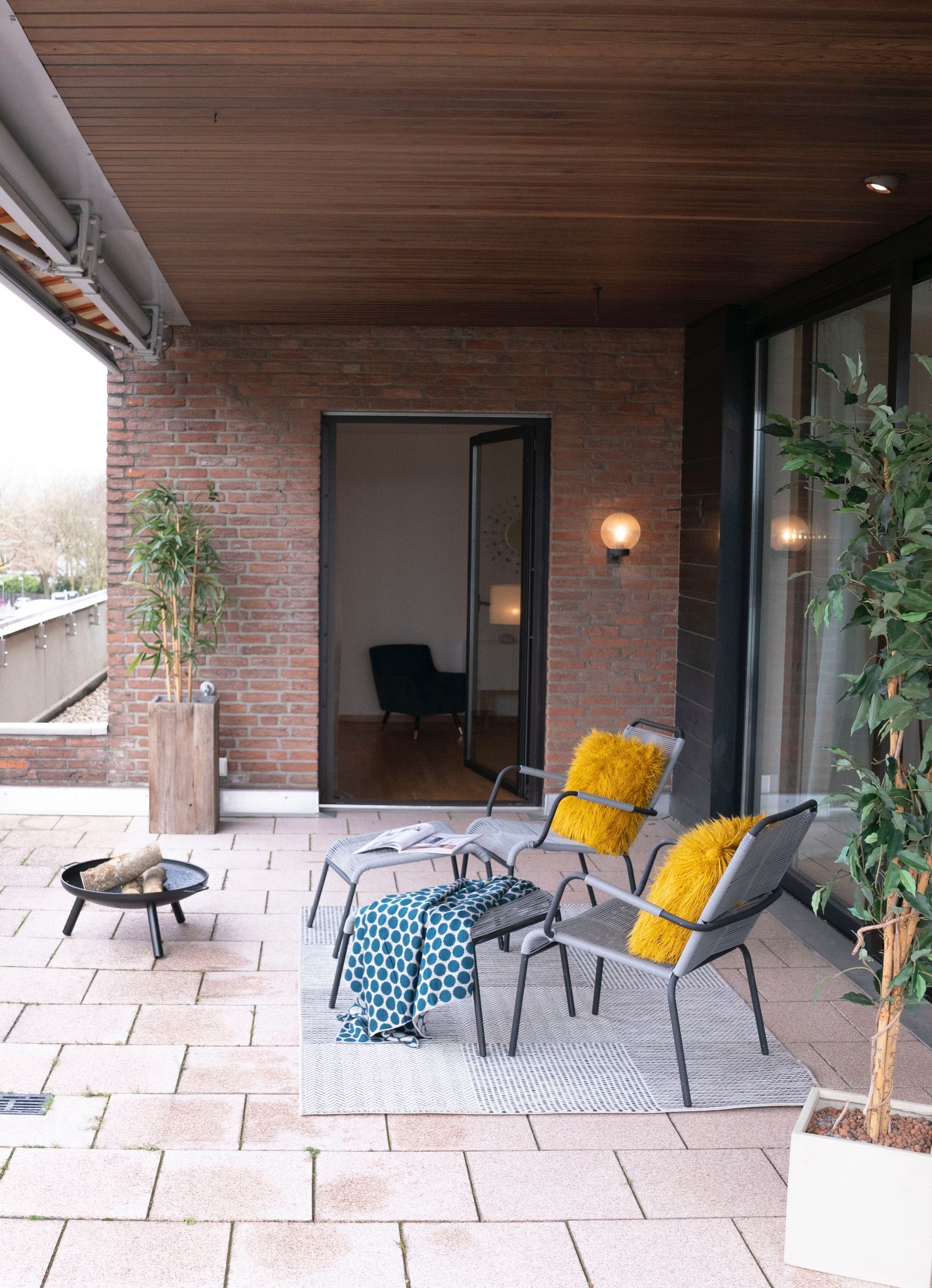 Indoor Outdoor Patio Living Space in New Home in Licking County Ohio