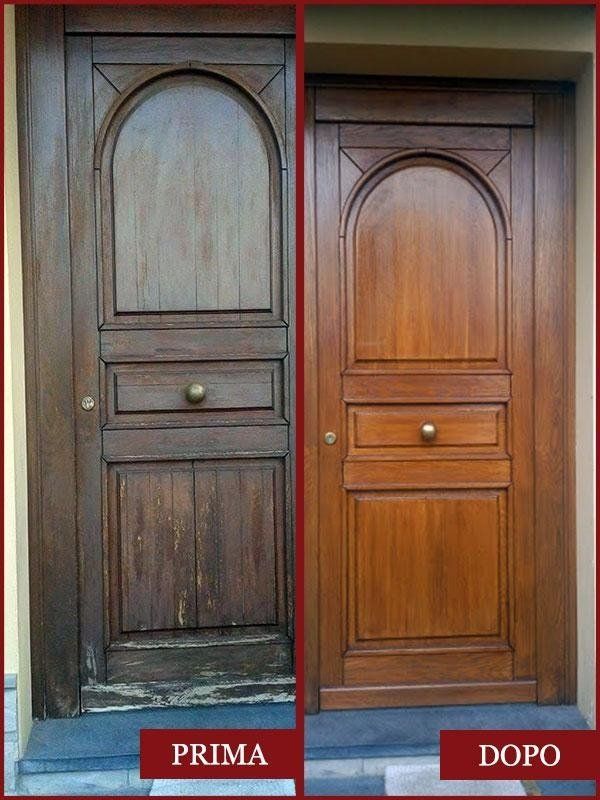 porta di casa restaurata