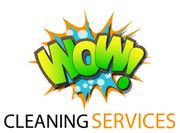 WOW cleaning service logo