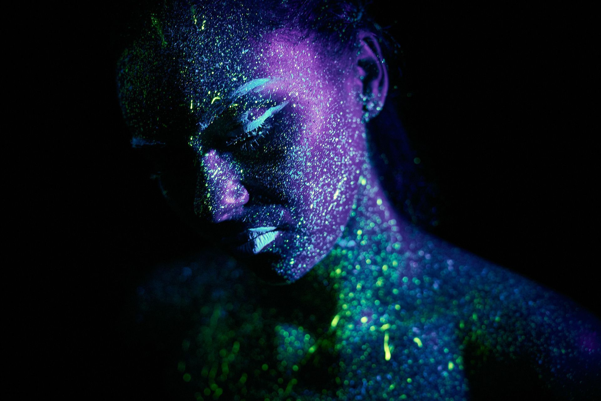 UV Blacklight fotoshoot