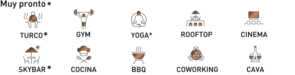 iconos usados en el sitio web 