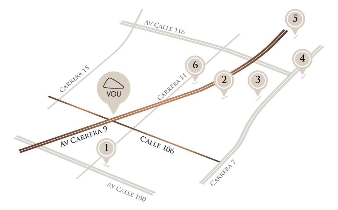 mapa para ubicación en Bogota