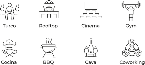 iconos usados en el sitio web 