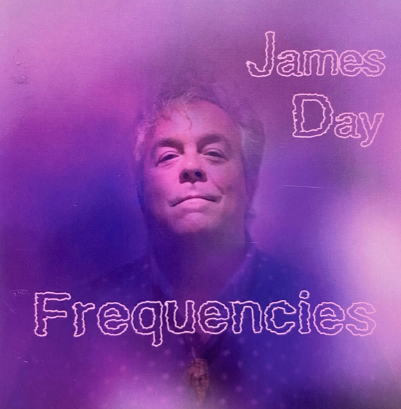 Album cover with James Day against a purple background; title 