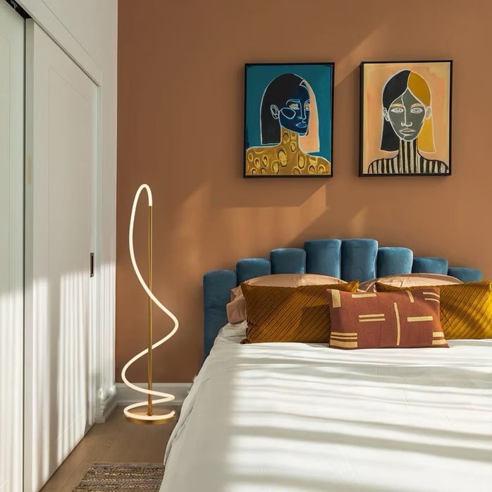 Golden Rope Lighting Next to a Bed — Brightway Lighting in Lismore, NSW
