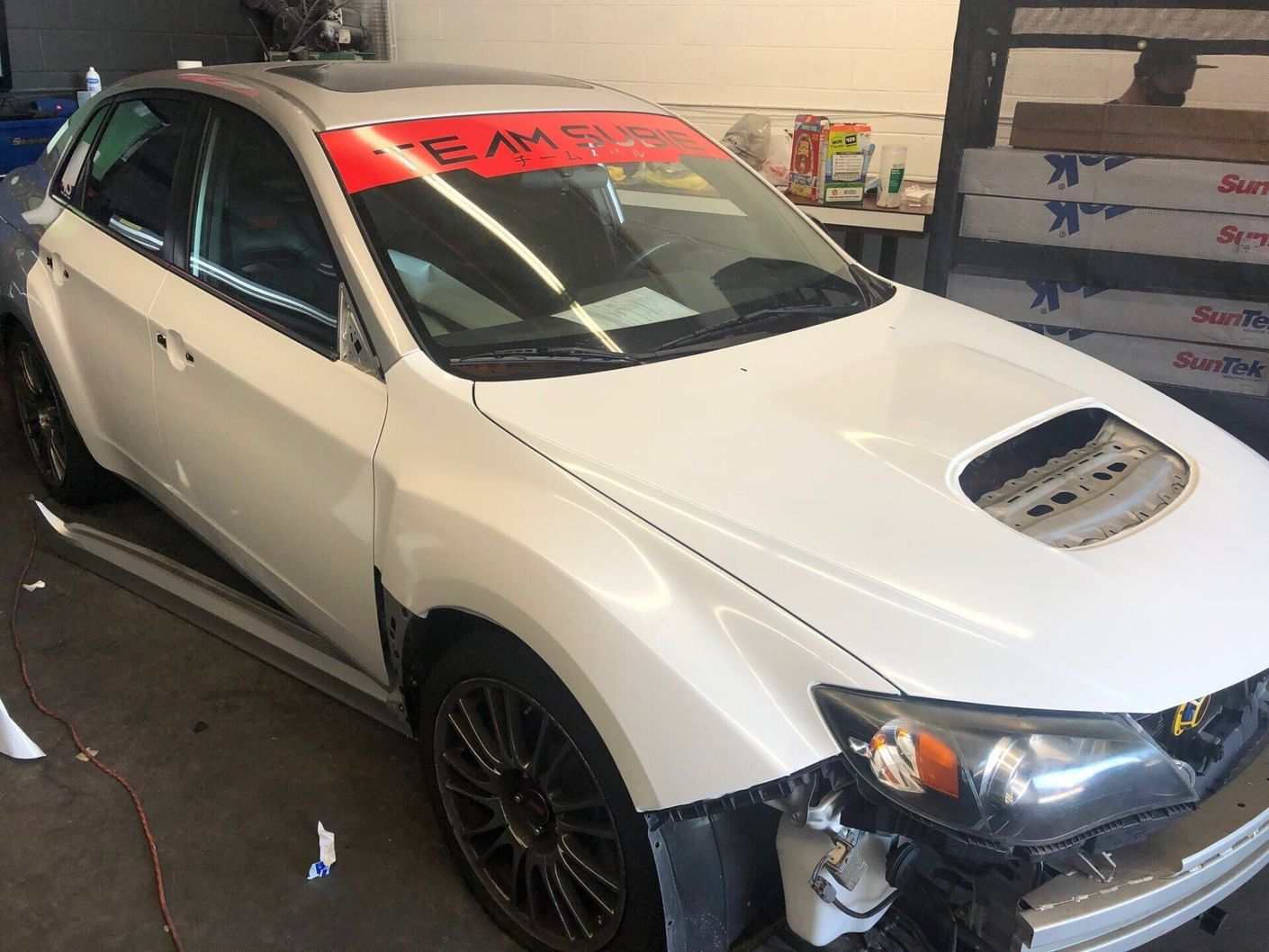White Car Without Window Tint — Upland, CA — SoCal Tint