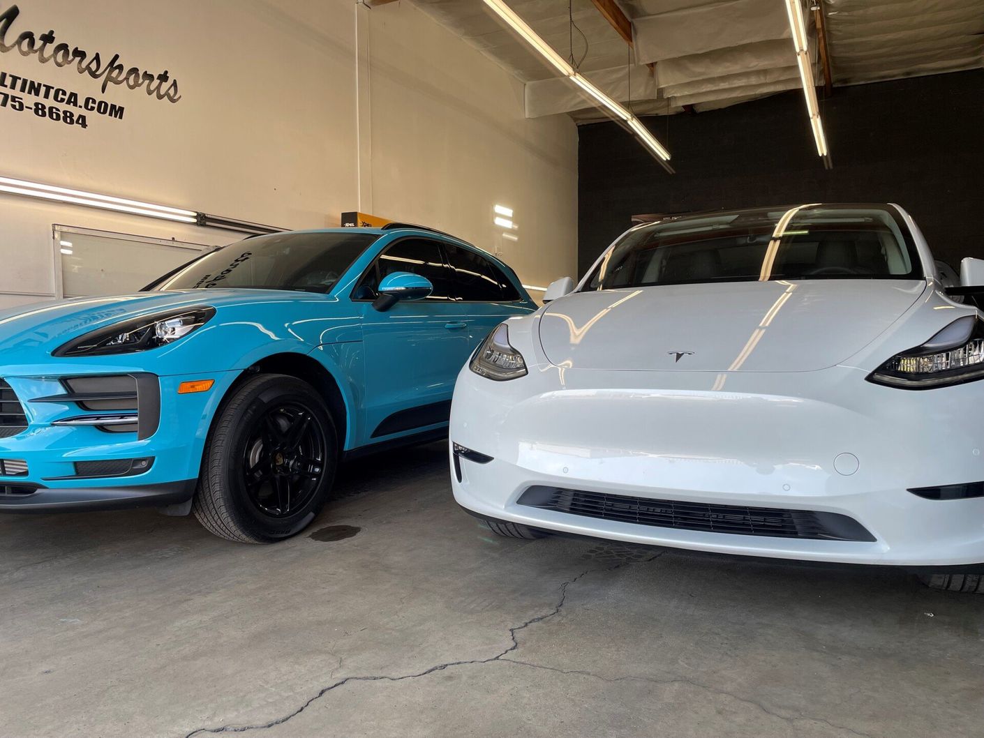 Tesla & Porsche with Paint Protection Films | Upland, CA | The SoCal Auto Salon