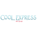 Logo for Cool Express NY & NJ featuring stylized blue text and red 