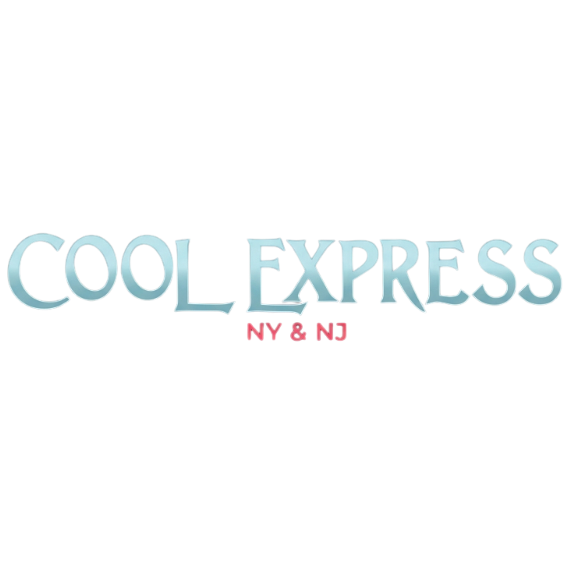 Logo for Cool Express NY & NJ featuring stylized blue text and red 