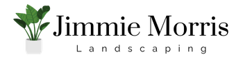 Logo with plant illustration next to the name "Jimmie Morris Landscaping".